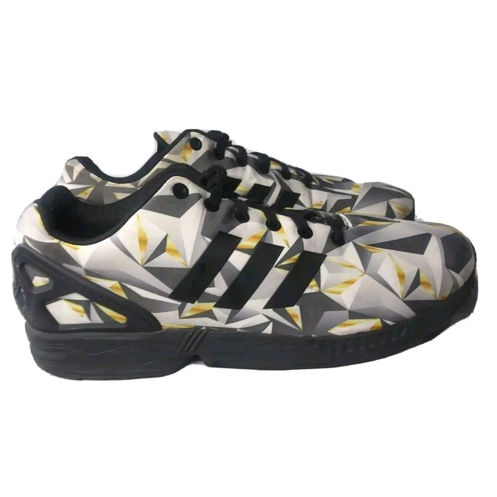 ADIDAS ZX Flux Geometric Print Sneakers Men's Size 11 Shoes
